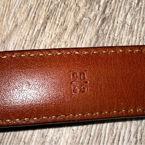 Vintage Crookhorn Davis Men’s Teju Lizard Skin Belt Calf Leather Solid Preppy - Picture 4 of 8